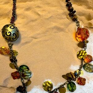 Beautiful 34” Costume Necklace